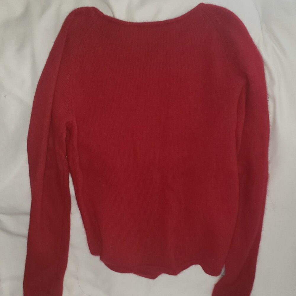VINTAGE Hillard & Hanson Beaded Red Sweater - Picture 3 of 4